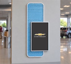 Chevrolet Logo Screen Display with Poster